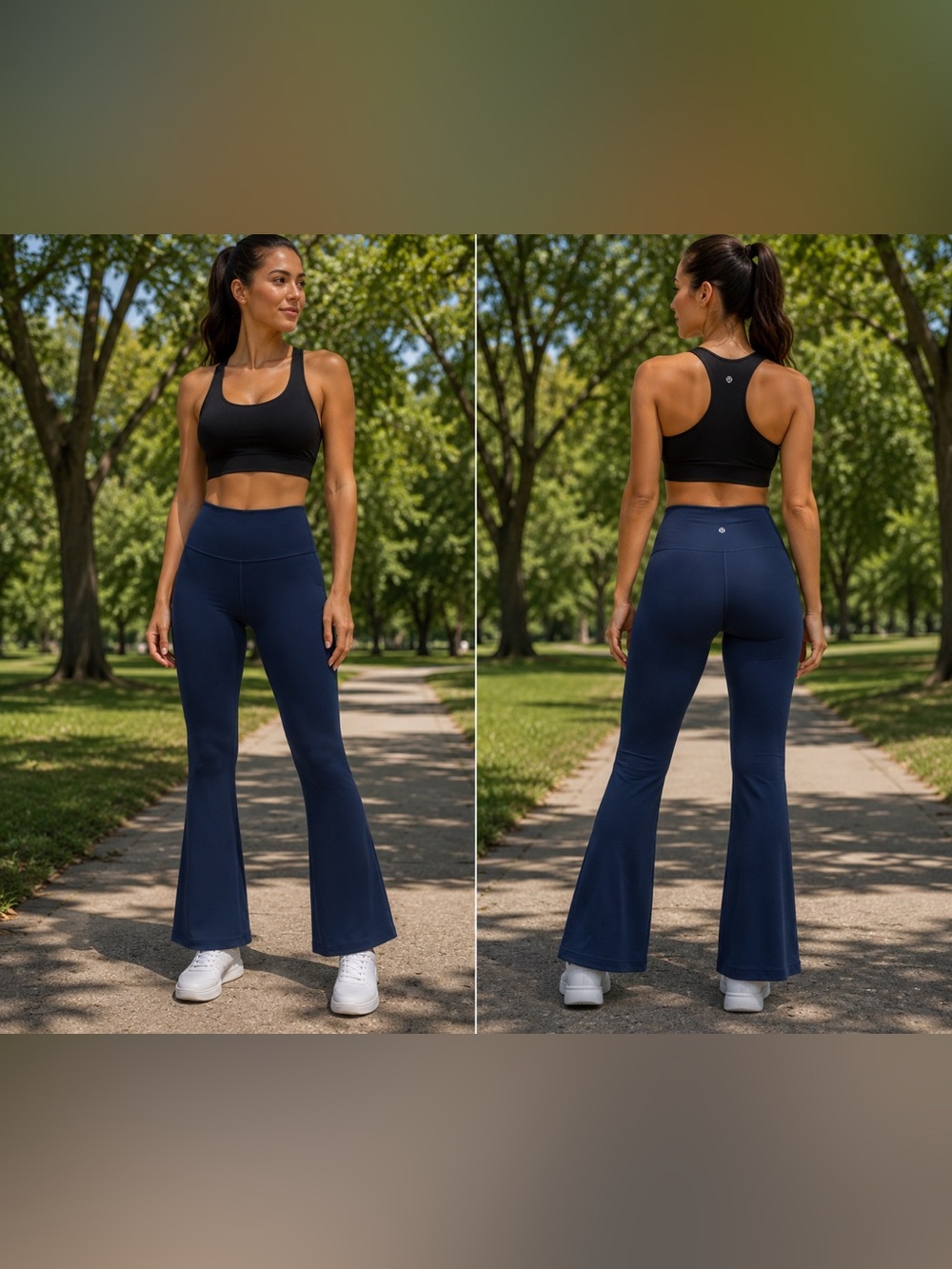 lululemon athletica Navy High-Rise Flare Leggings